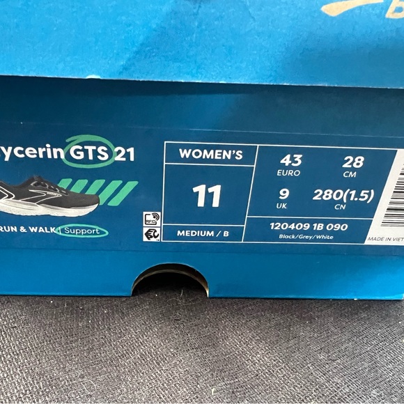 Brooks Glycerin GTS 21 Brand new in box. Women's 11 - Picture 6 of 8